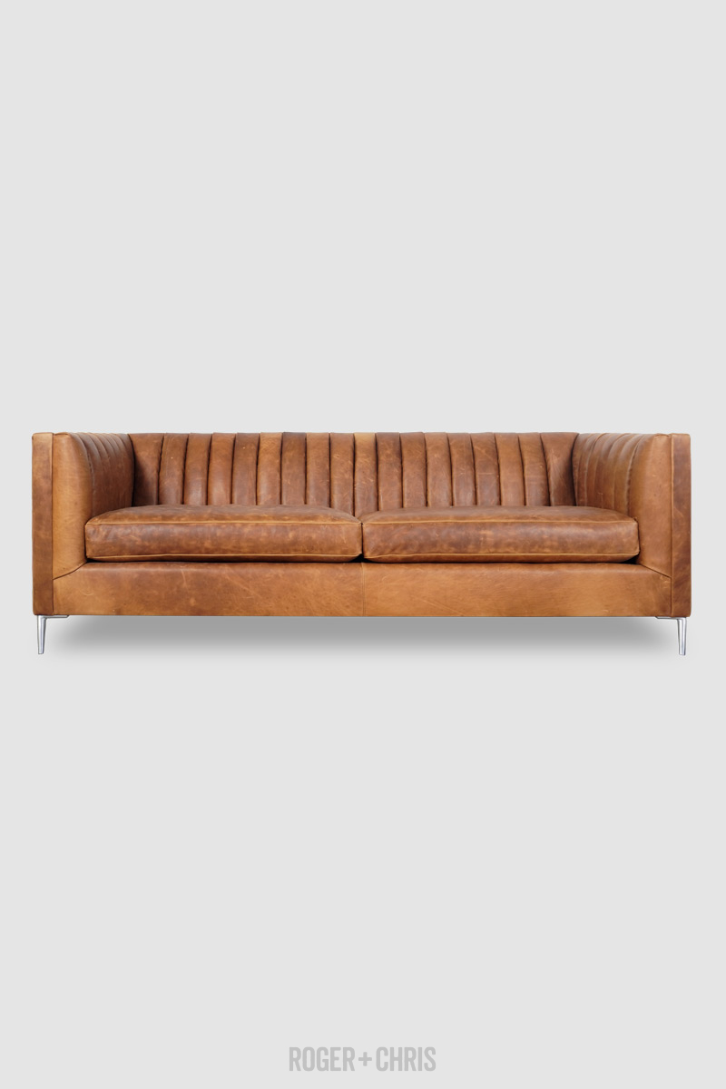 Mid-Century Modern Channel-Tufted Shelter Sofas, Armchairs, Sectionals | Harley