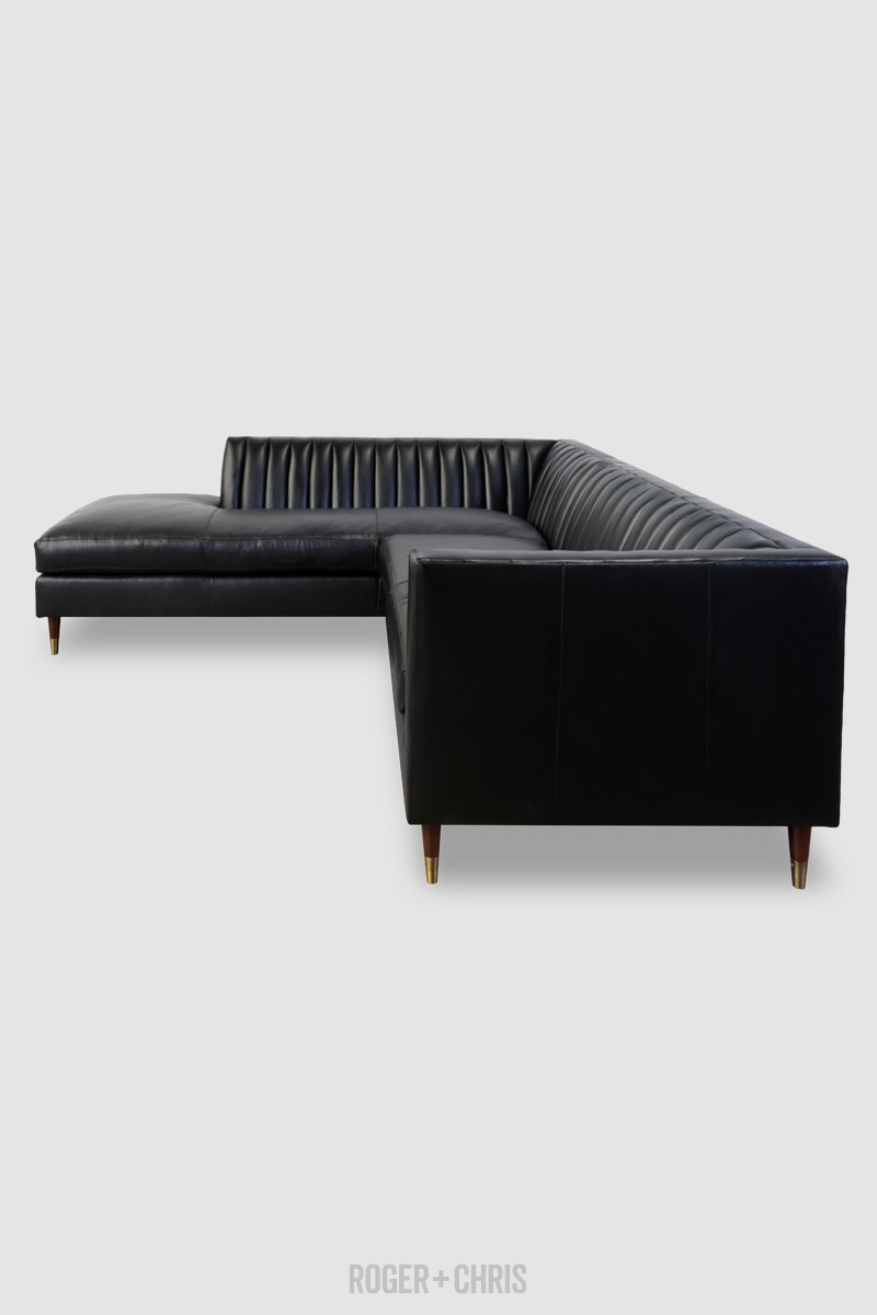 Harley Mid-Century Modern Channel-Tufted Shelter Sofas, Armchairs, Sectionals | Harley