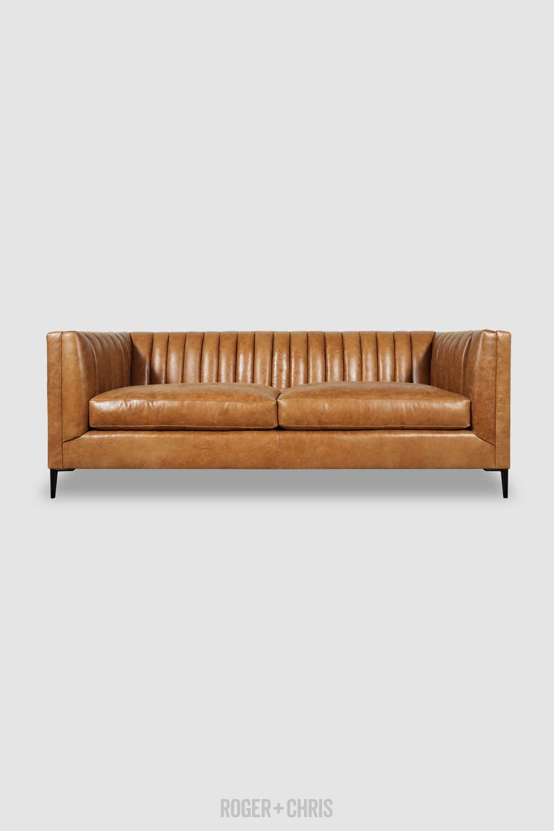 Harley Mid-Century Modern Channel-Tufted Shelter Sofas, Armchairs, Sectionals | Harley