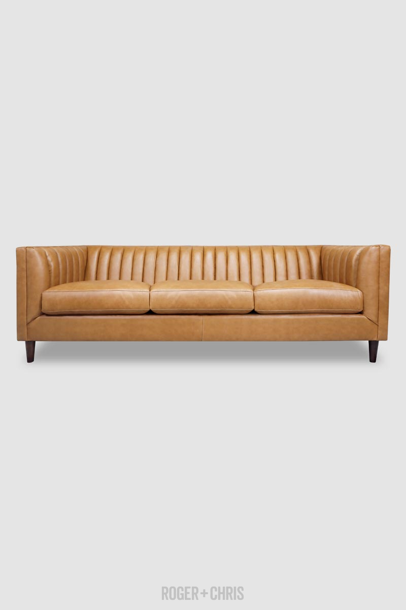 Harley Mid-Century Modern Channel-Tufted Shelter Sofas, Armchairs, Sectionals | Harley