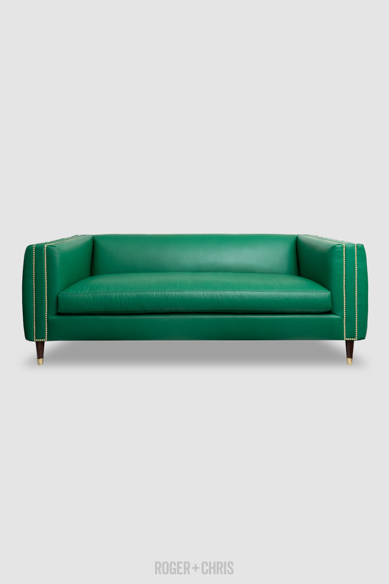 Electra Exterior Channel-Tufted Mid-Century Modern Sofa