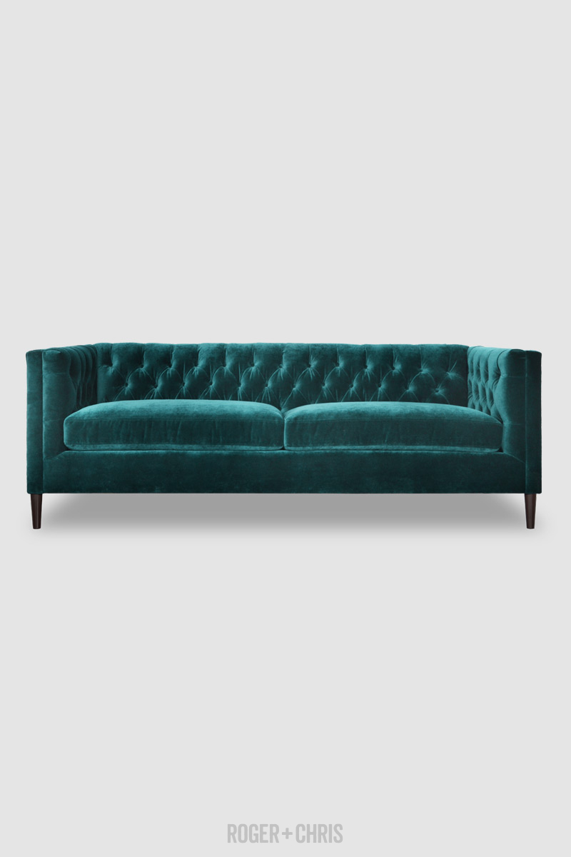 Mid-Century Modern Diamond-Tufted Tuxedo Sofas, Armchairs, Sectionals | Dot