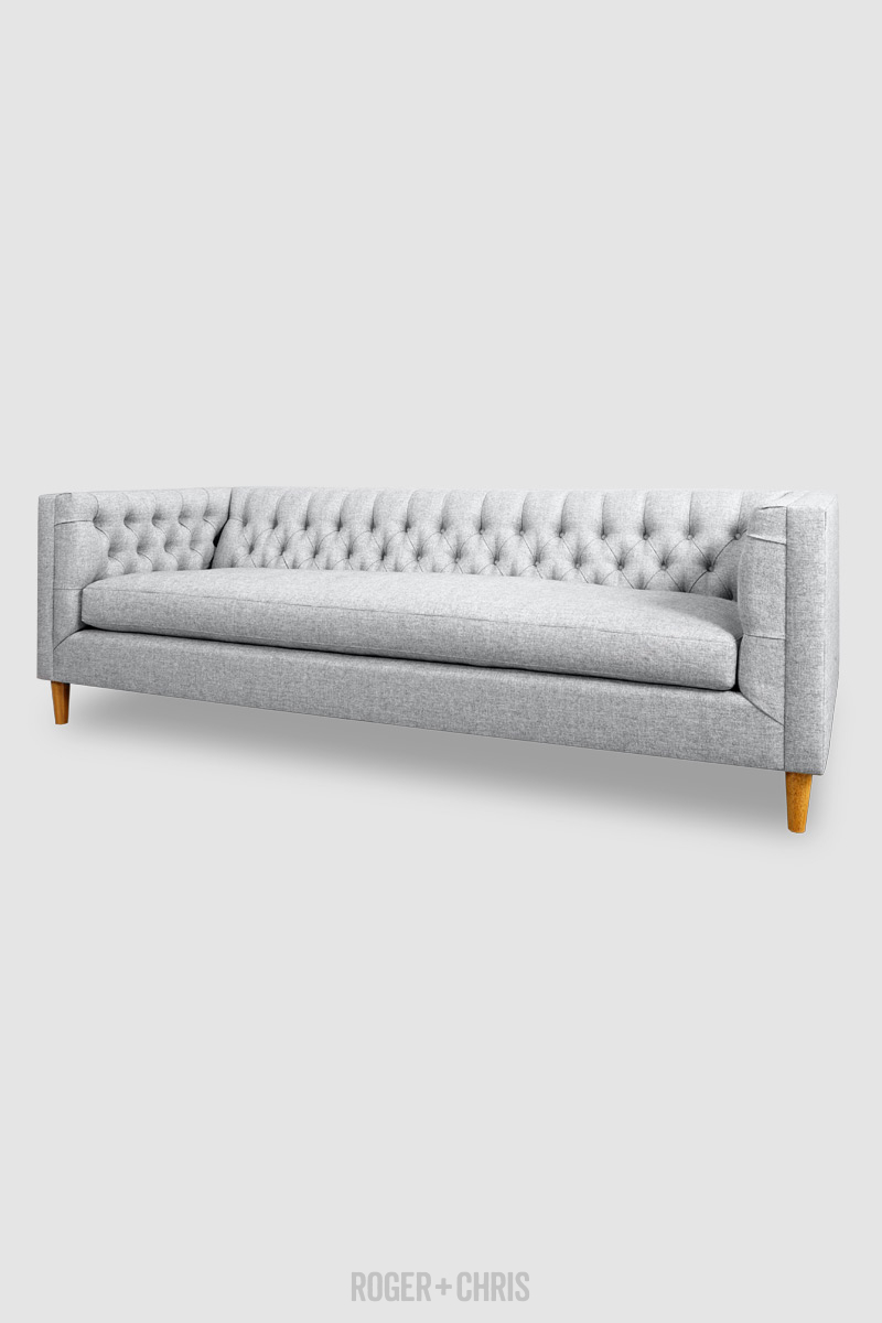 Mid-Century Modern Diamond-Tufted Tuxedo Sofas, Armchairs, Sectionals | Dot