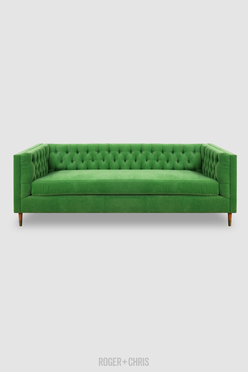 Mid-Century Modern Diamond-Tufted Tuxedo Sofas, Armchairs, Sectionals | Dot