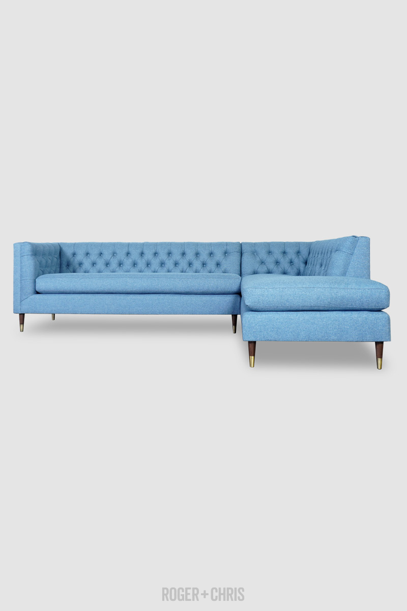 Mid-Century Modern Diamond-Tufted Tuxedo Sofas, Armchairs, Sectionals | Dot