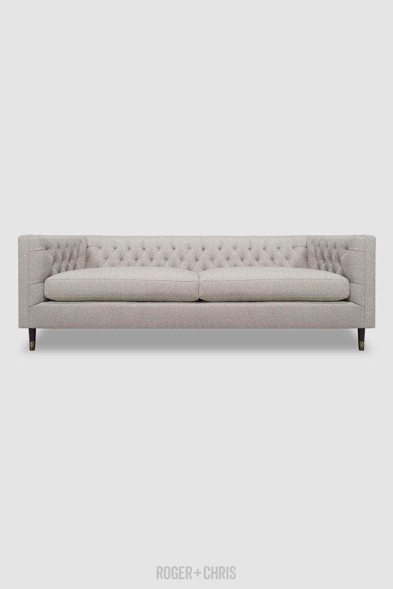 Mid-Century Modern Diamond-Tufted Tuxedo Sofas, Armchairs, Sectionals | Dot