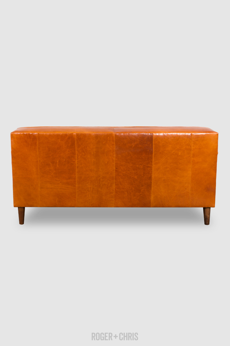 Mid-Century Modern Button-Back Track Arm Sofa