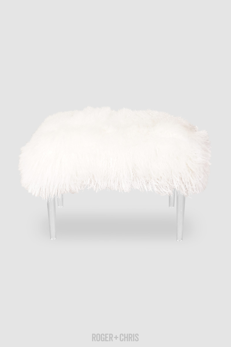 Lamb Chop Fluffy Glam Piano Bench