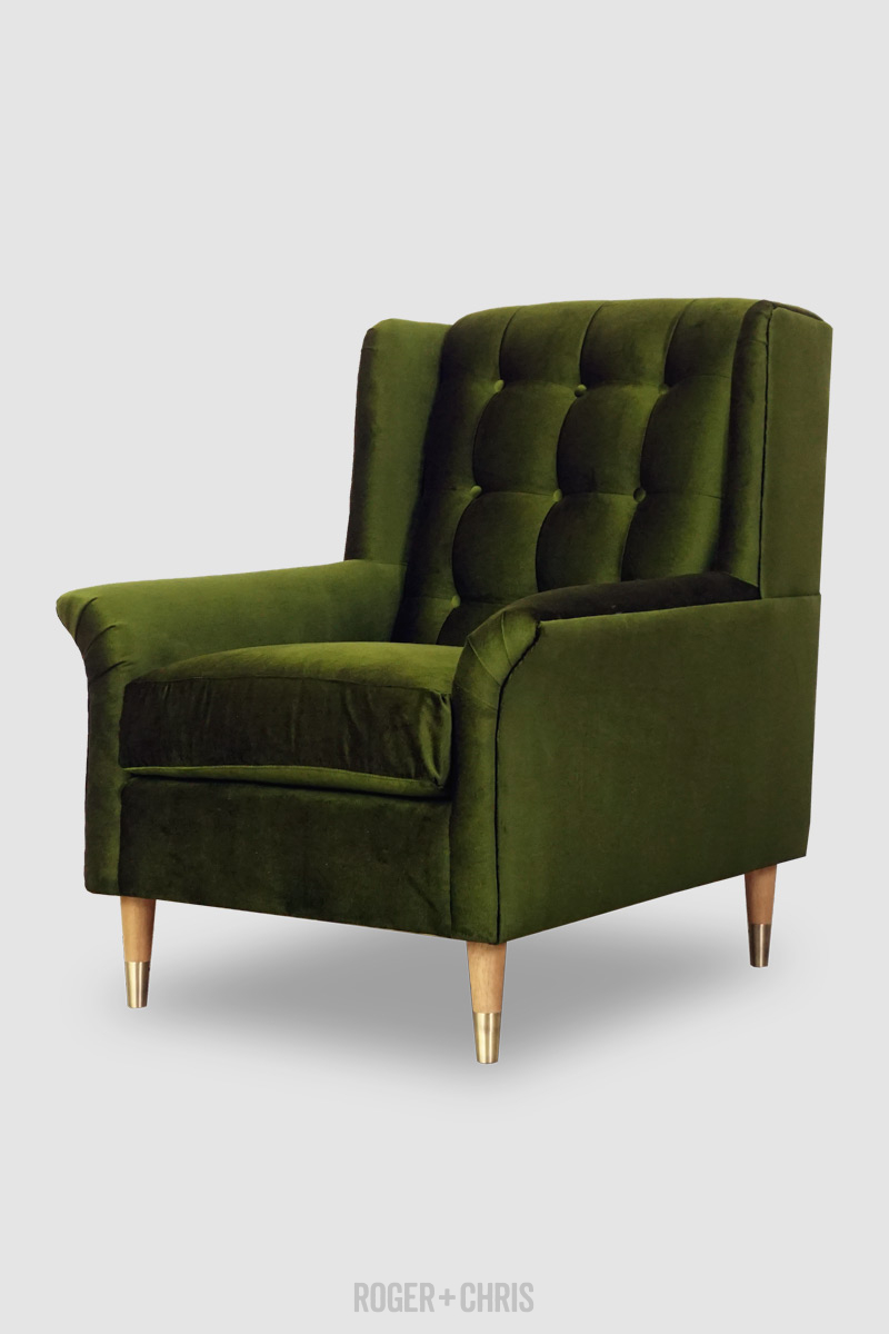 Pops Tufted Modern Wingback Chair