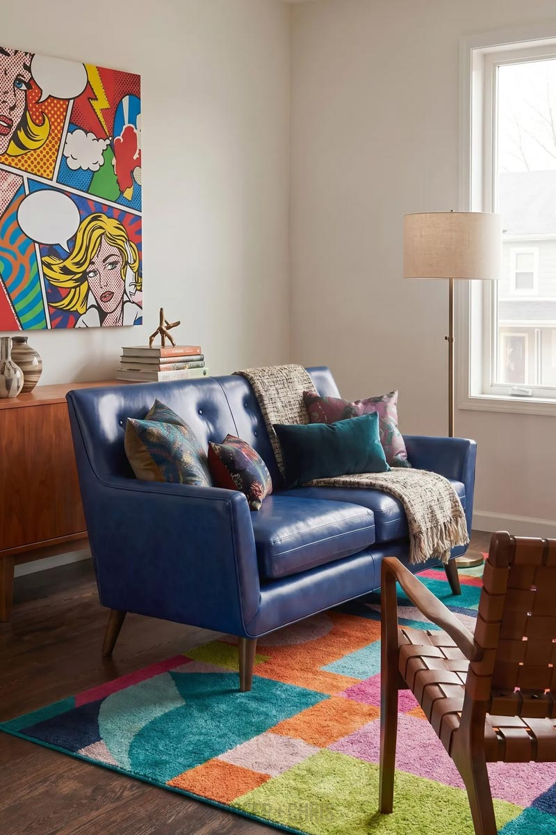 Gogo Retro 60s Buttoned Sofa