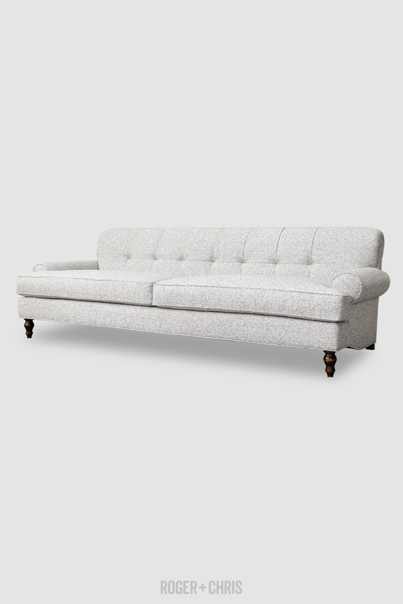 Puddin Pin-Tufted Low Arm Sofa 