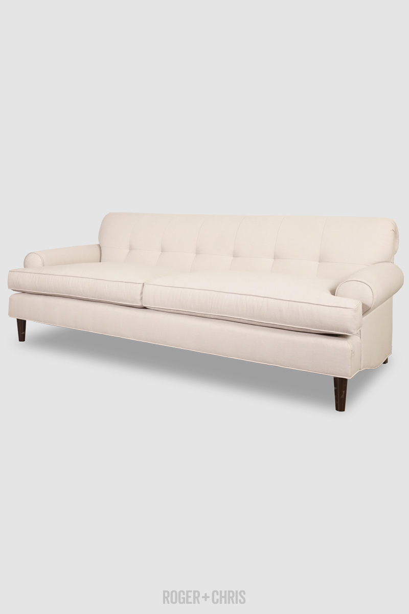 Puddin Pin-Tufted Low Arm Sofa 