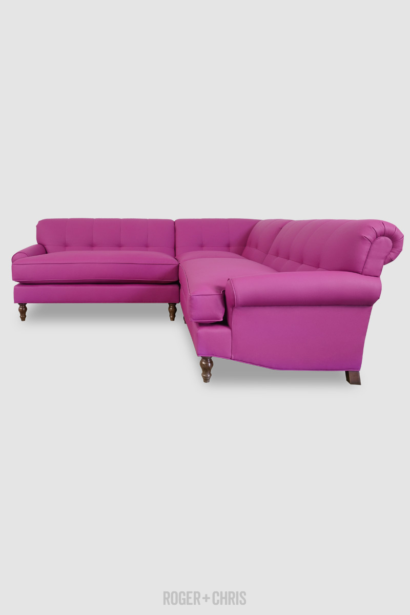 Puddin Pin-Tufted Low Arm Sofa 