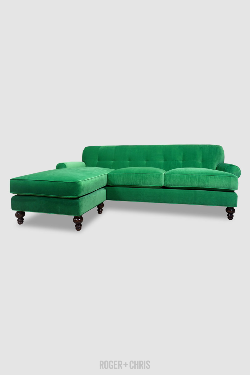 Puddin Pin-Tufted Low Arm Sofa 