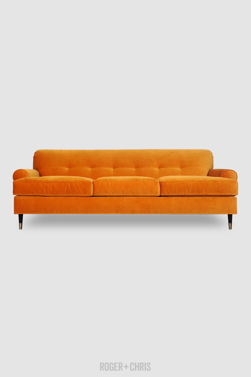 Puddin Pin-Tufted Low Arm Sofa 