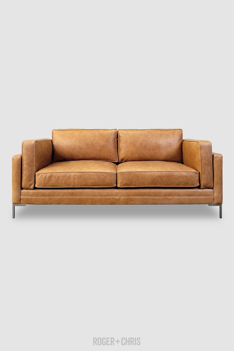 Coach Block Cushion Modern Sofa