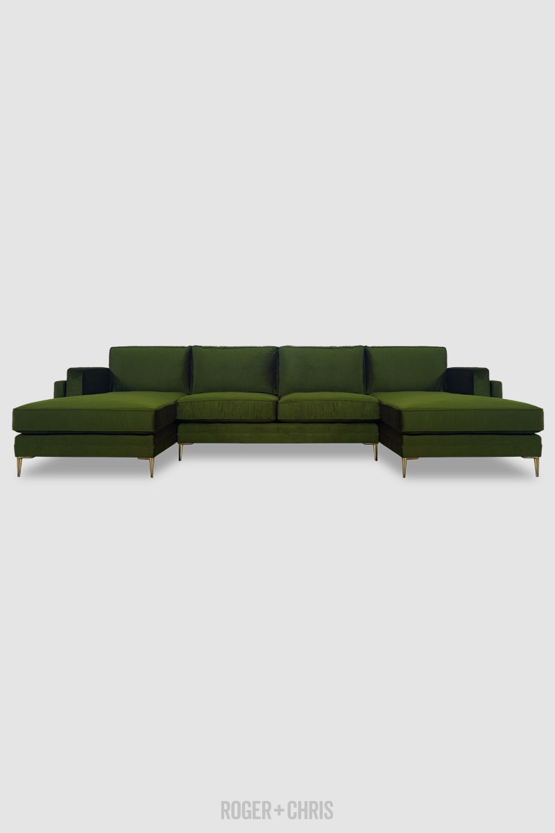 Coach Block Cushion Modern Sofa