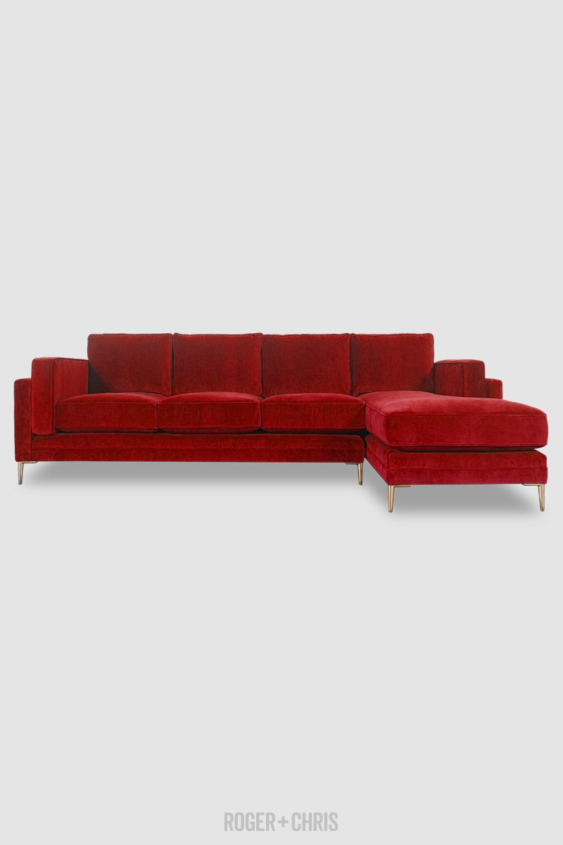 Coach Block Cushion Modern Sofa