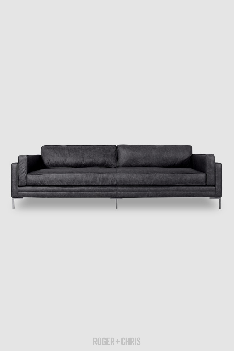 Coach Block Cushion Modern Sofa