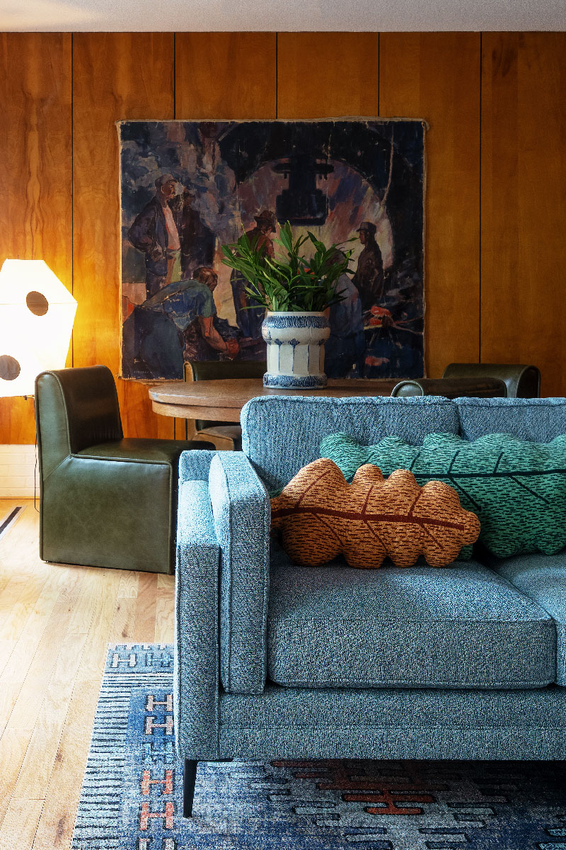 Coach Block Cushion Modern Sofa