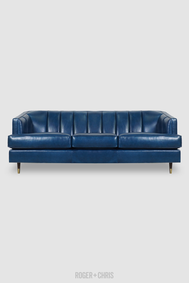 Cypress Deco Channel Tufted Sofa
