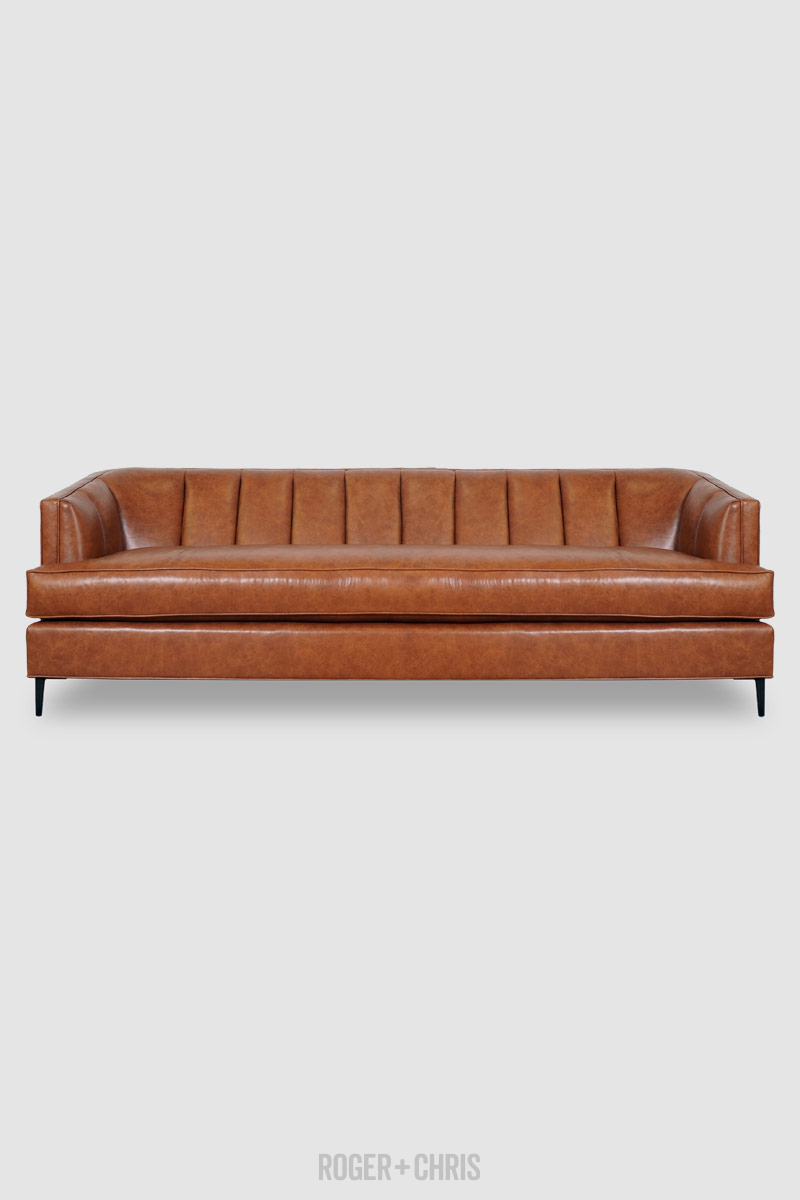 Cypress Deco Channel Tufted Sofa