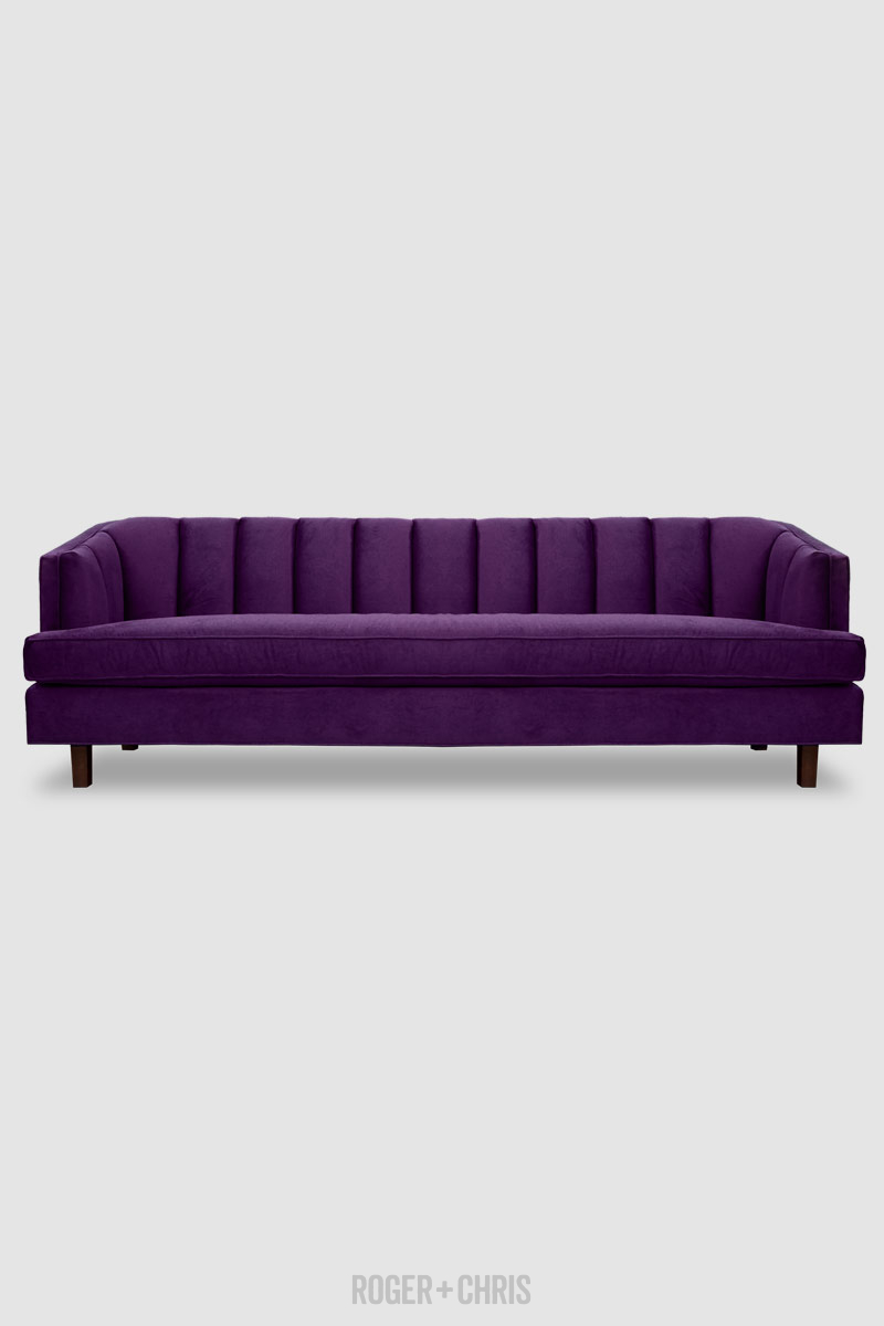 Cypress Deco Channel Tufted Sofa