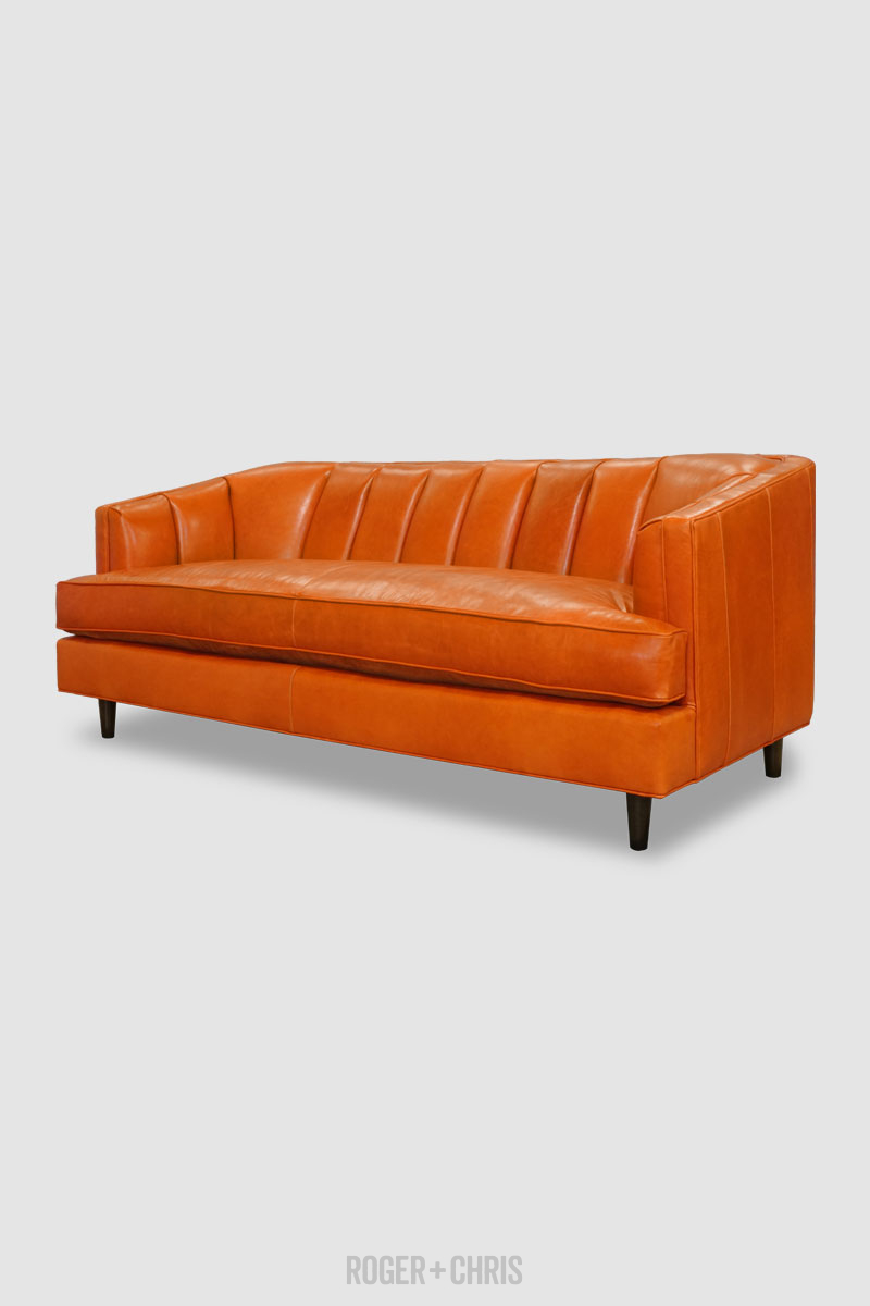 Cypress Deco Channel Tufted Sofa