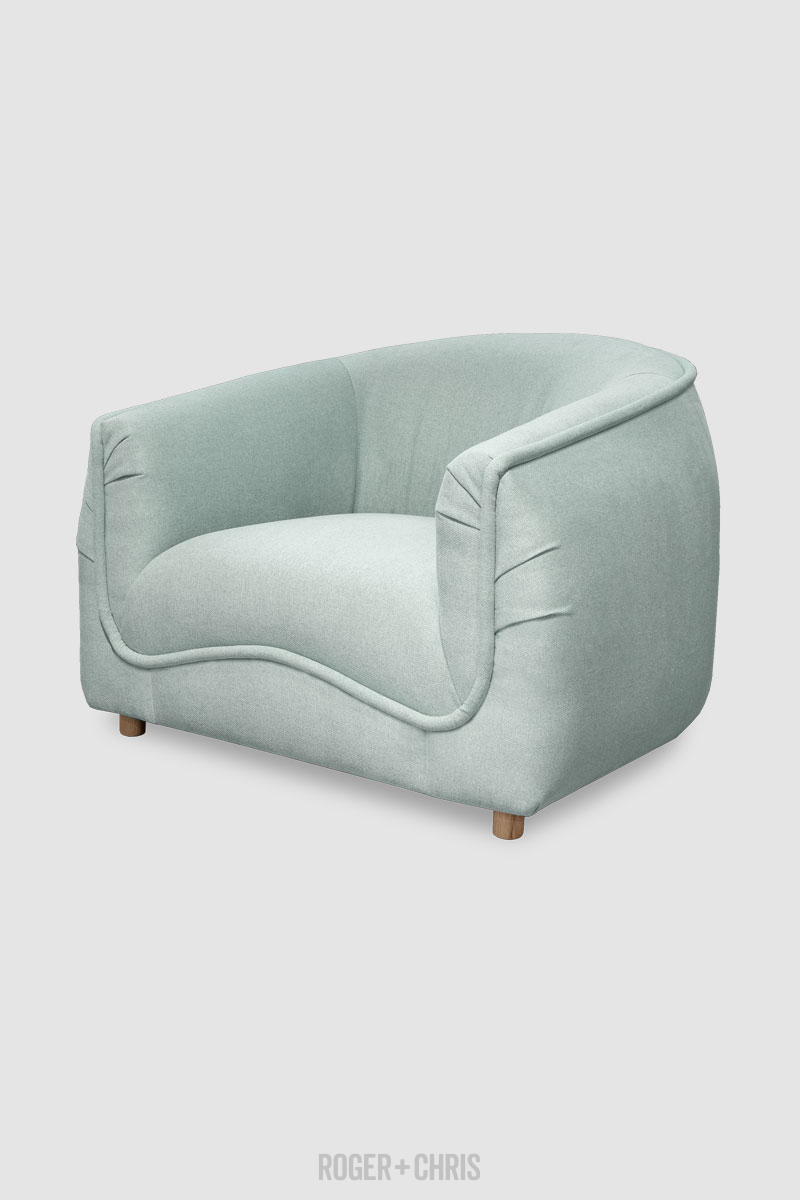 Buttercup Modernized Art Nouveau Armchair