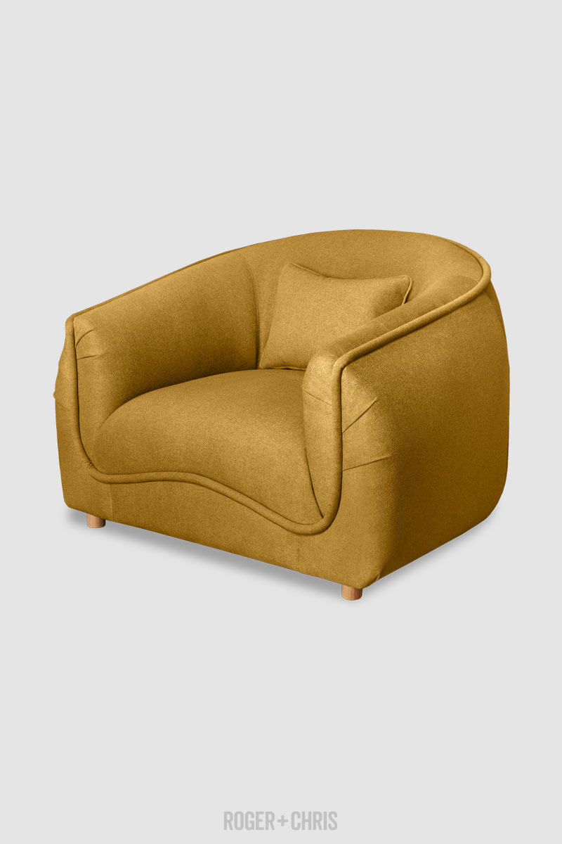 Buttercup Modernized Art Nouveau Armchair