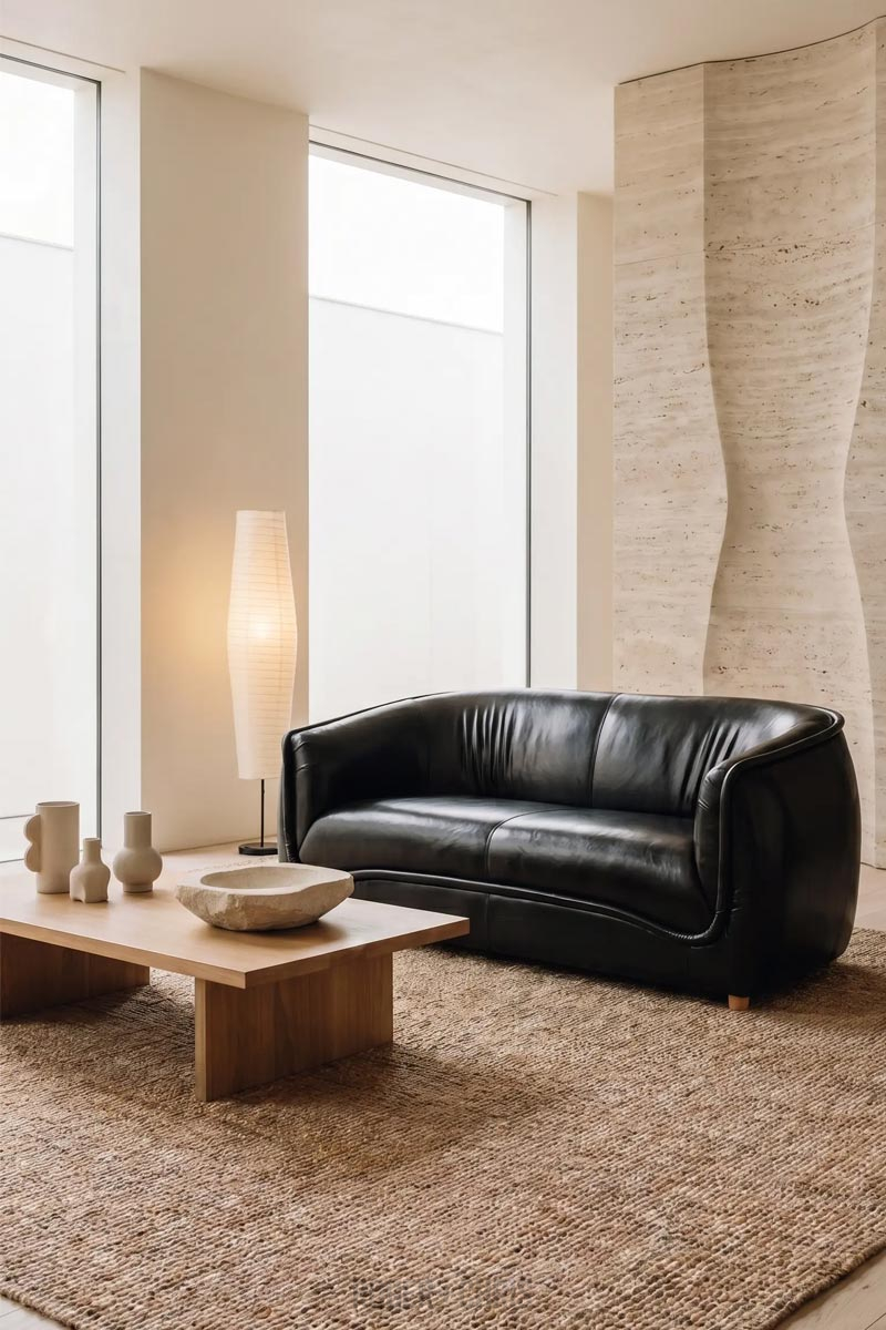 Buttercup Modernized Art Nouveau Sofa