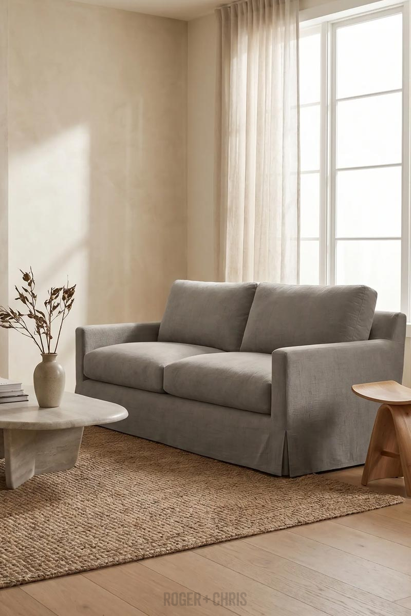Willa Skirted Track Arm Sofa