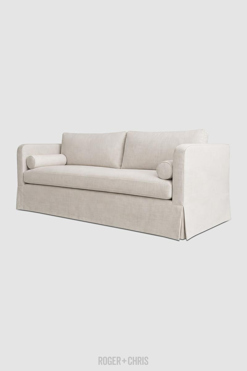 June Skirted Shelter Arm Sofa