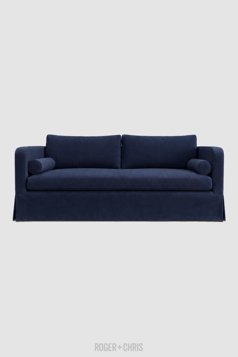 June Skirted Shelter Arm Sofa