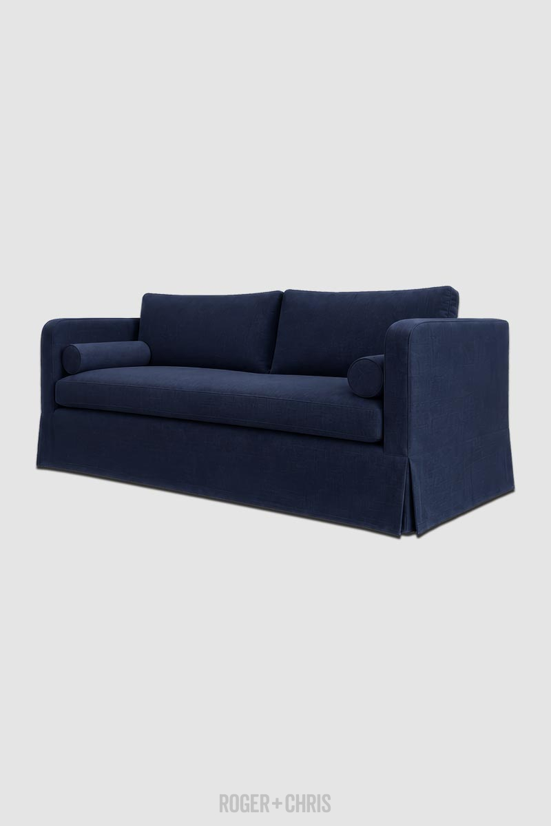 June Skirted Shelter Arm Sofa
