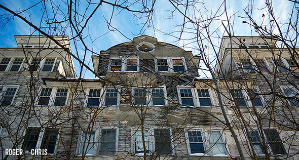 Abandoned building in Sharon Springs