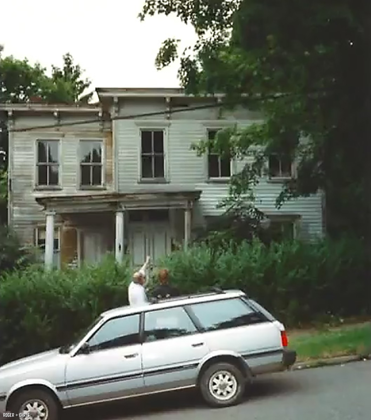 The abandoned house.